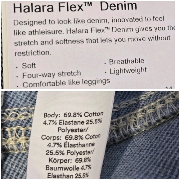Halara Jean Wide Leg Flex Denim Women's Size Large Tall - Picture 11 of 15